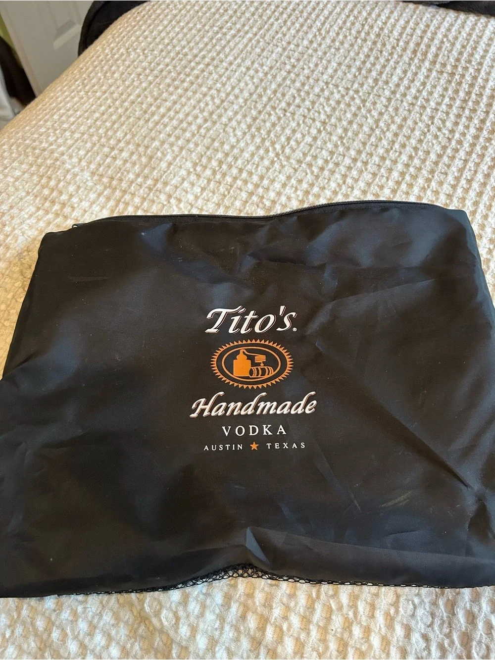 Tito's Yellow 'Vodka for Dog People' Pet Bandana with Stainless Steel Bowl